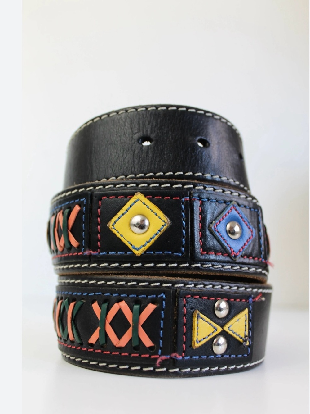 Vintage Gap Bohemian Style Leather Belt. 28”
